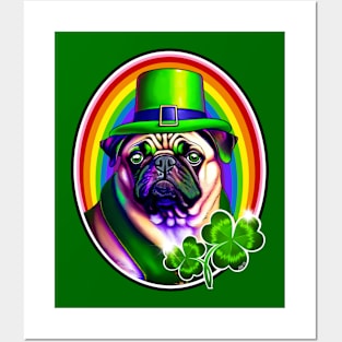 St. Paddy's Pug! Posters and Art